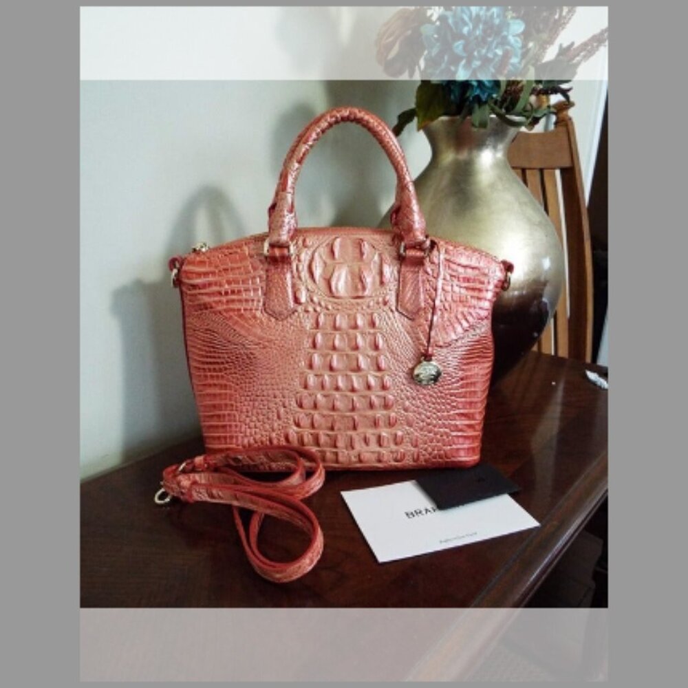 BRAHMIN SMALL DUXBURY BELLINI LEATHER HANDBAG - LIKE NEW!!